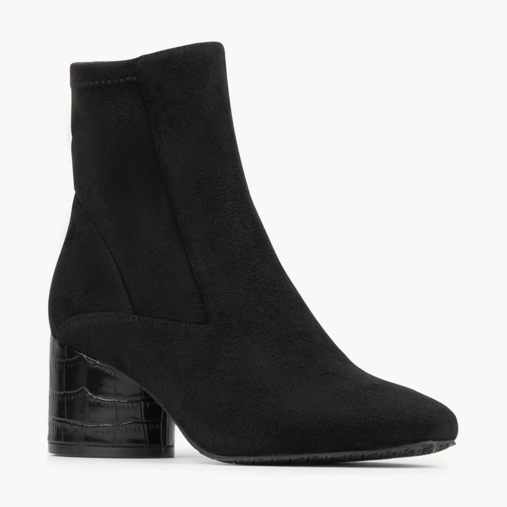Donald Pliner Black Leather Ankle Boots - Picture 5 of 6